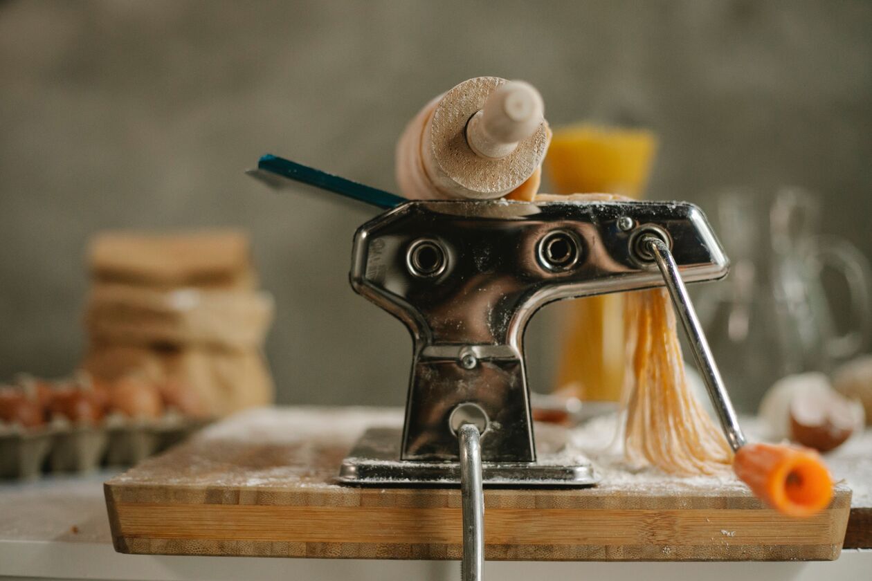 Préparation artisanale de pâte à pain